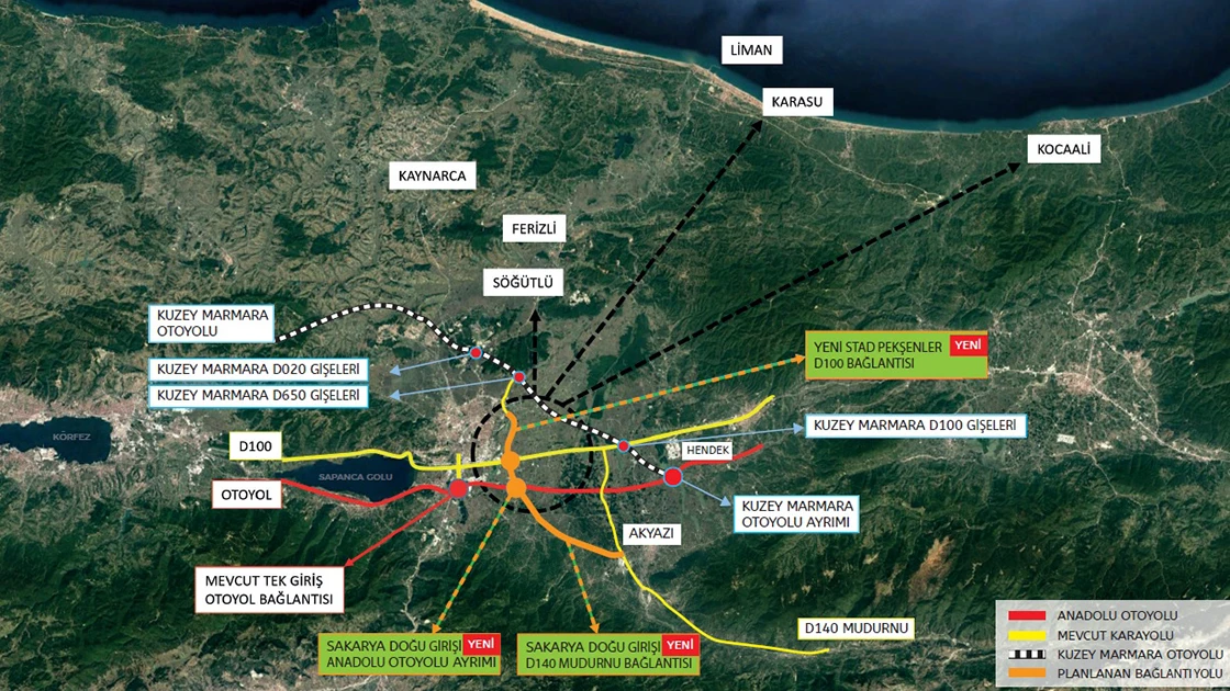 Anadolu Otoyolu Sakarya geçişinde yeni gişe yapılacak