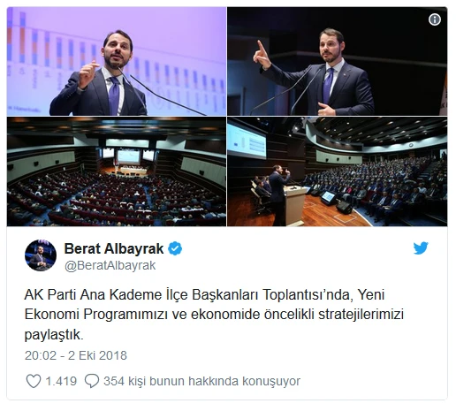 Berat Albayrak ekonomi toplantısı