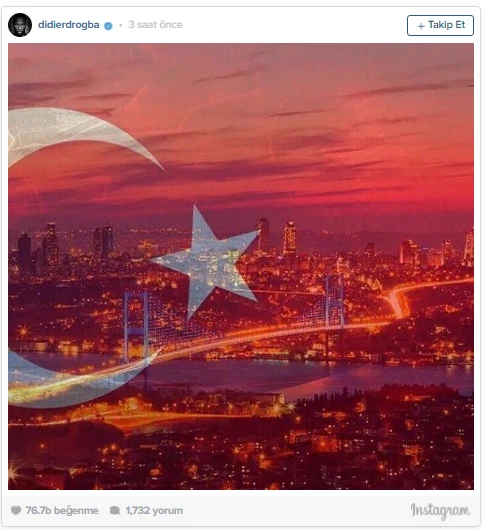 Drogba'dan Türkiye'ye duygusal mesaj