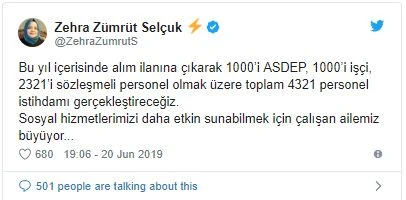 Aile, Çalışma ve Sosyal Hizmetler Bakanlığına 4321 personel alınacak