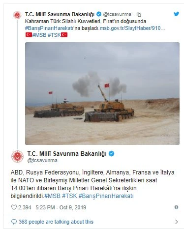 Milli Savunma Bakanlığı NATO'yu bilgilendirdi