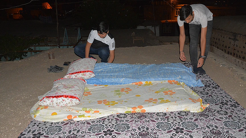 Şanlıurfa'da sıcağa 'Dam palas' çözümü