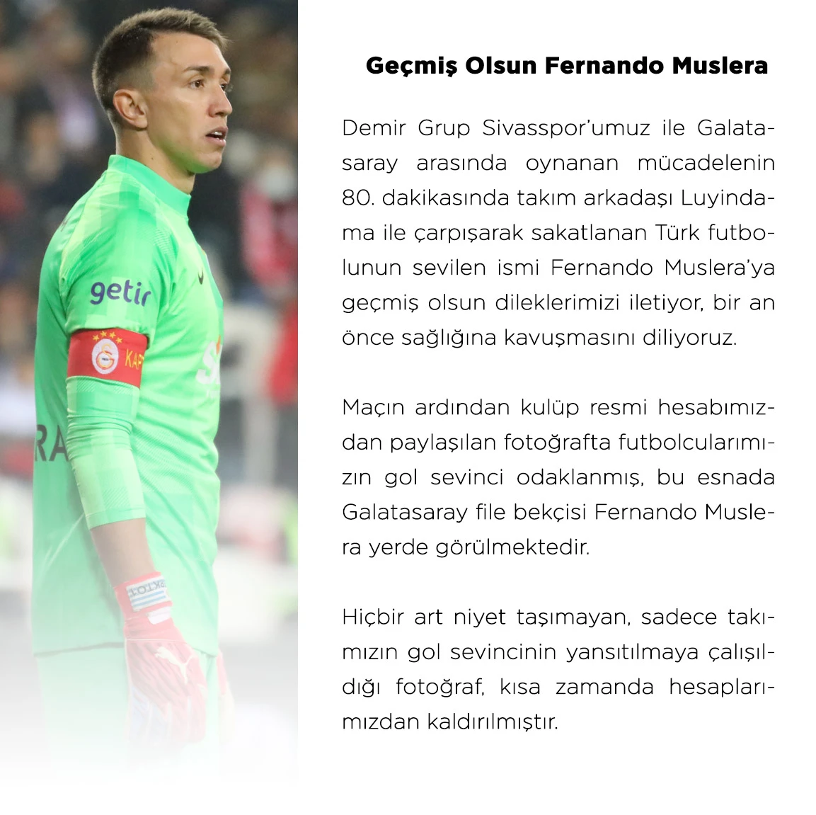Galatasaray’da Fernando Muslera şoku! Sakatlandı, sezonu kapattı mı?