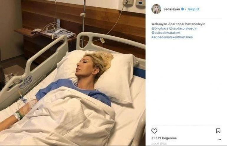 Seda Sayan hastaneye kaldırıldı