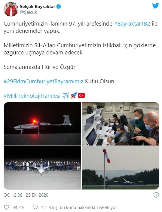 Selçuk Bayraktar'dan heyecanlandıran paylaşım!