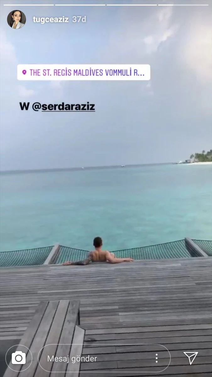 Serdar Aziz'i Maldivler yaktı