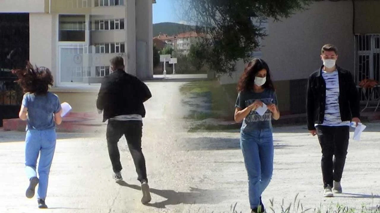 Kız kardeşini YKS'ye yetiştirebilmek için 3 kilometre koştu