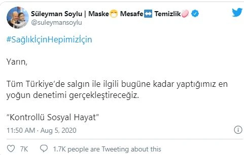 Bakan Soylu açıkladı: Bugüne kadar yapılan en yoğun denetim yarın gerçekleştirilecek