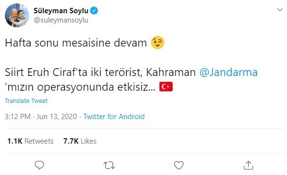 Siirt'te 2 terörist etkisiz hale getirildi