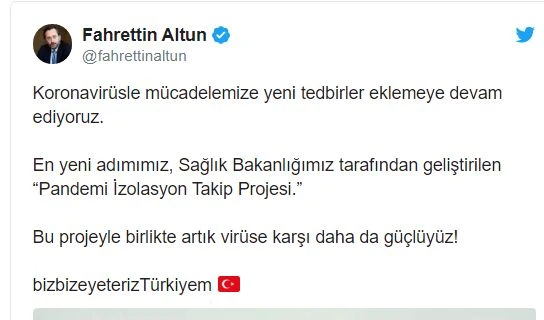 Koronayla mücadelede yeni dönem, takip projesi devreye giriyor