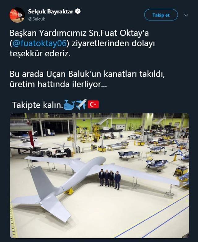 Selçuk Bayraktar müjdeyi verdi: Kanatları takıldı