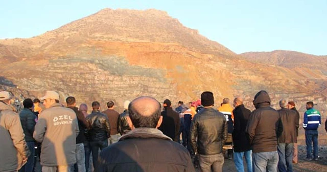 Siirt'te göçen maden ocağının görüntüleri