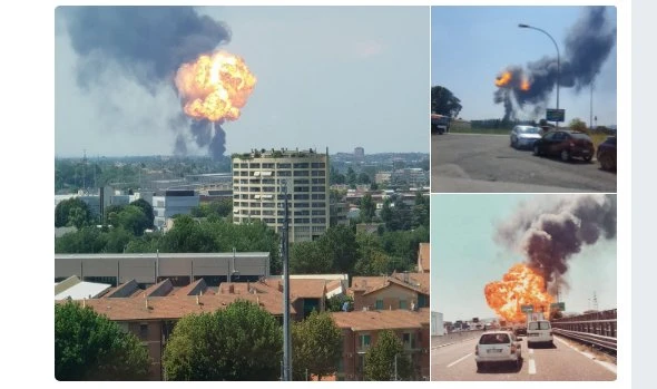 İtalya'da tanker patladı: 2 ölü, 60'dan fazla yaralı