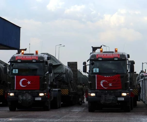 Suriye sınırına askeri sevkiyat