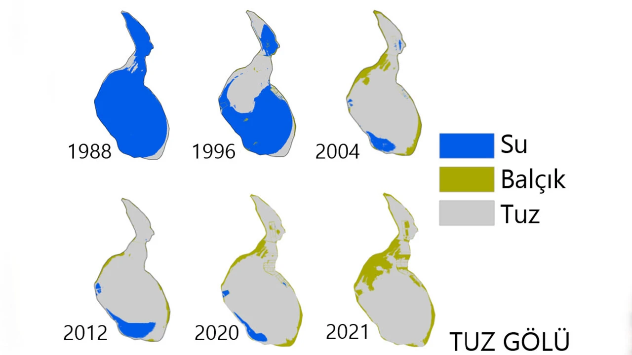 Tuz Gölü kurudu: Suyu gitti tuzu kaldı