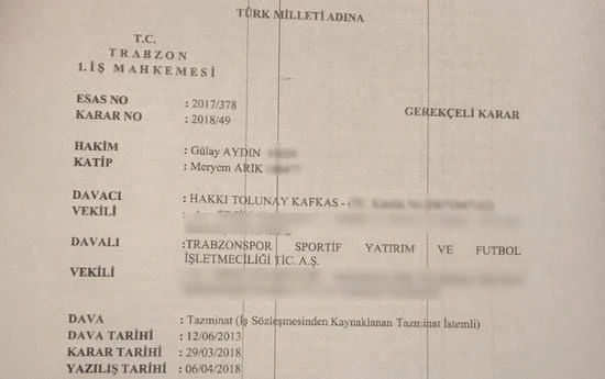 Trabzonspor, Tolunay Kafkas'a 7 milyon TL ödeyecek