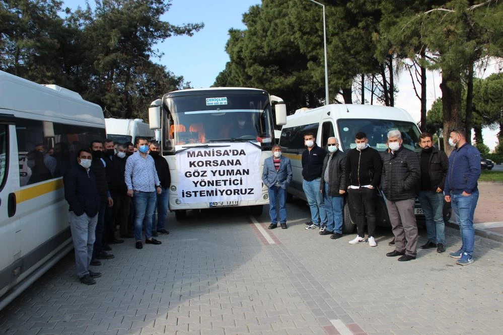 Servis şoförlerinden korsan servisçilere tepki