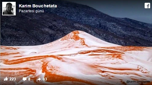 Sahra Çölü’ne 37 yıl aradan sonra kar yağdı