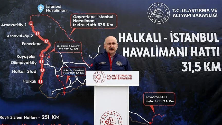 Bakan Karaismailoğlu: Gebze'den İstanbul Havalimanı'na kadar erişim sağlanacak