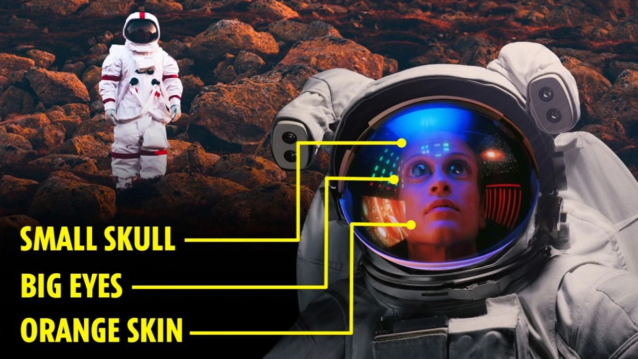 Büyük gözler, turuncu cilt... Mars'ta insanlar farklı görünecek