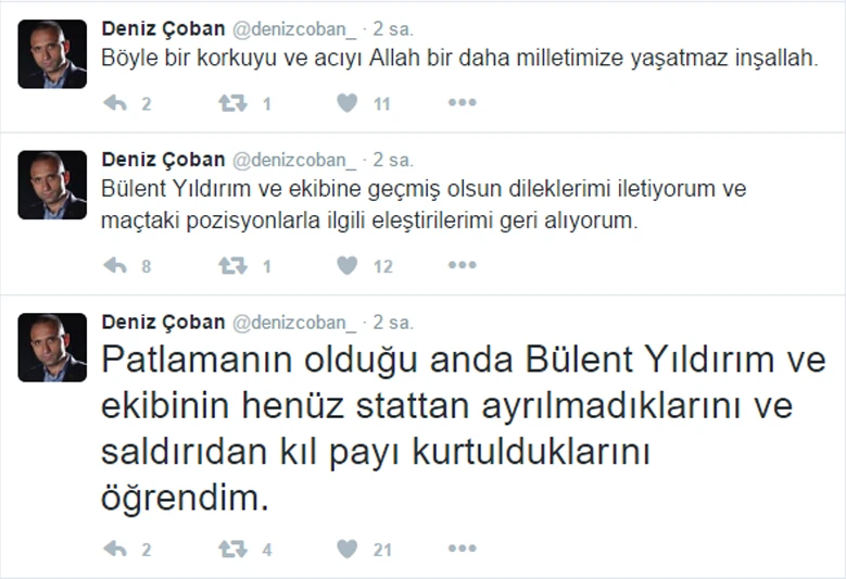 Bülent Yıldırım ve ekibi hain saldırıdan kıl payı kurtuldu
