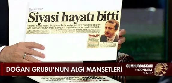 Erdoğan'dan Doğan Medya'ya ağır sözler