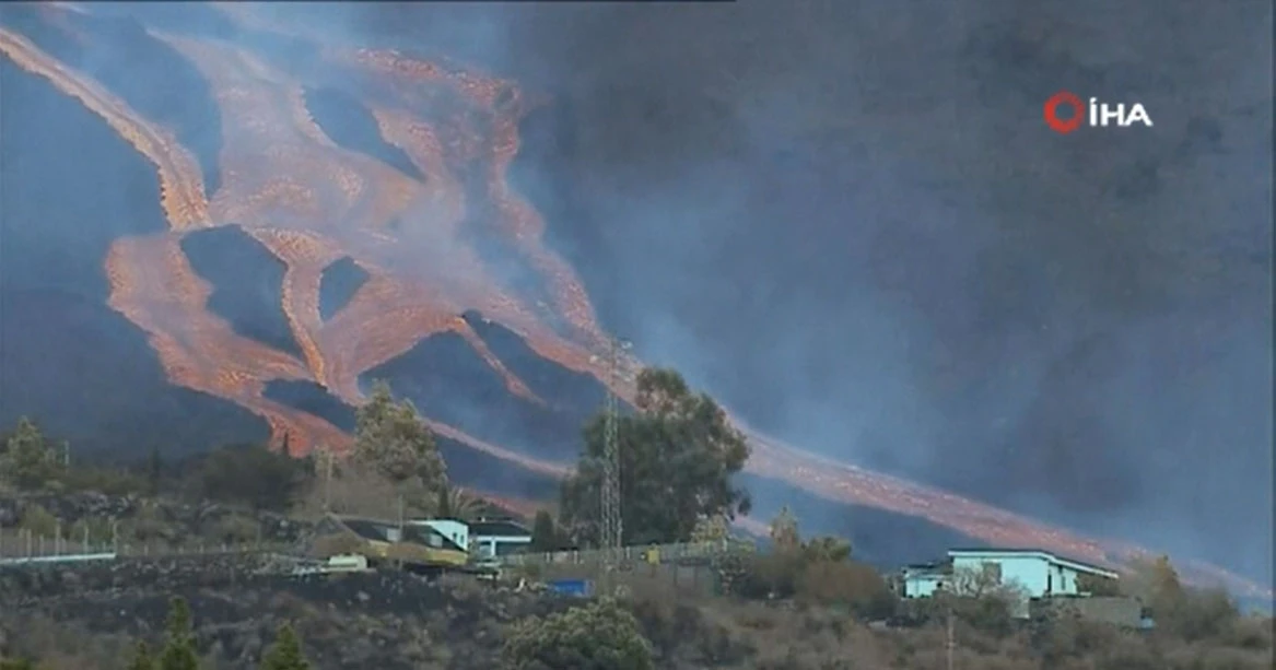 La Palma'daki yanardağ 600'e yakın evi yok etti! Şiddeti arttı