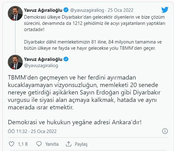 Millet İttifakı’nda ‘Diyarbakır’ çatlağı! Kılıçdaroğlu’nun sözlerine Ağıralioğlu'ndan cevap geldi