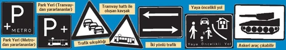 Yeni trafik levhaları geliyor