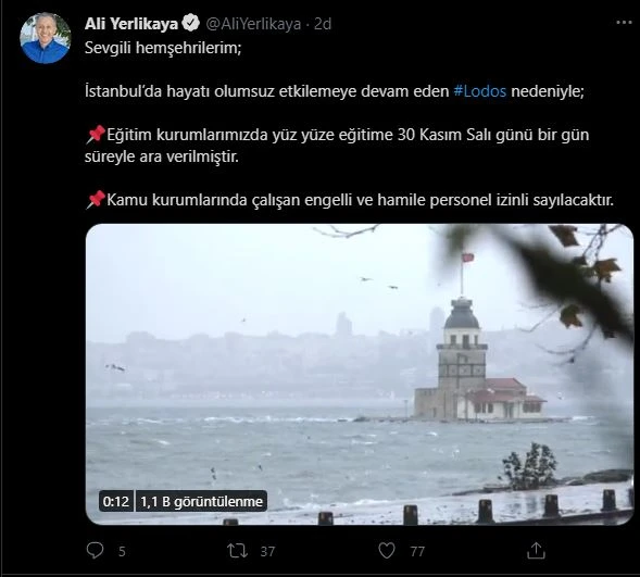 İstanbul'da lodos bilançosu: 4 ölü, 44 yaralı