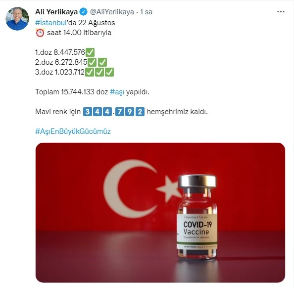 Vali Yerlikaya güzel haberi verdi: İstanbul maviye çok yakın