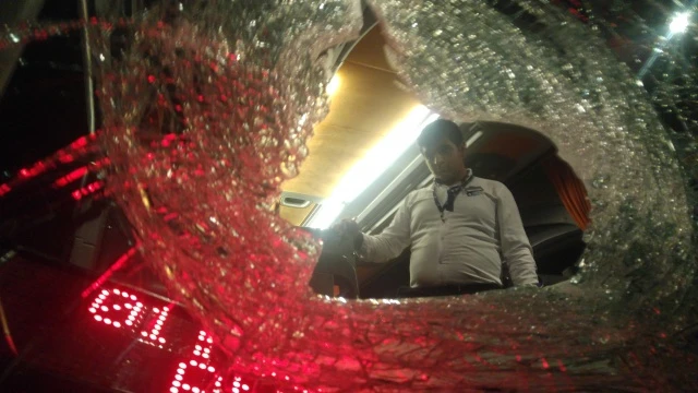 Yolcu otobüsünde panik