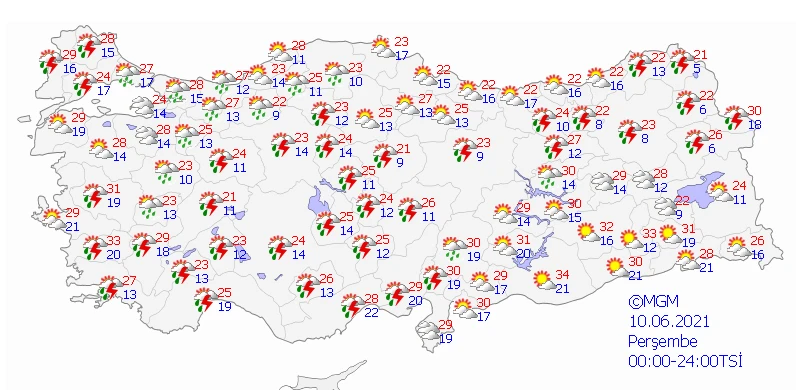 Meteoroloji’den 6 bölge için yağış uyarısı