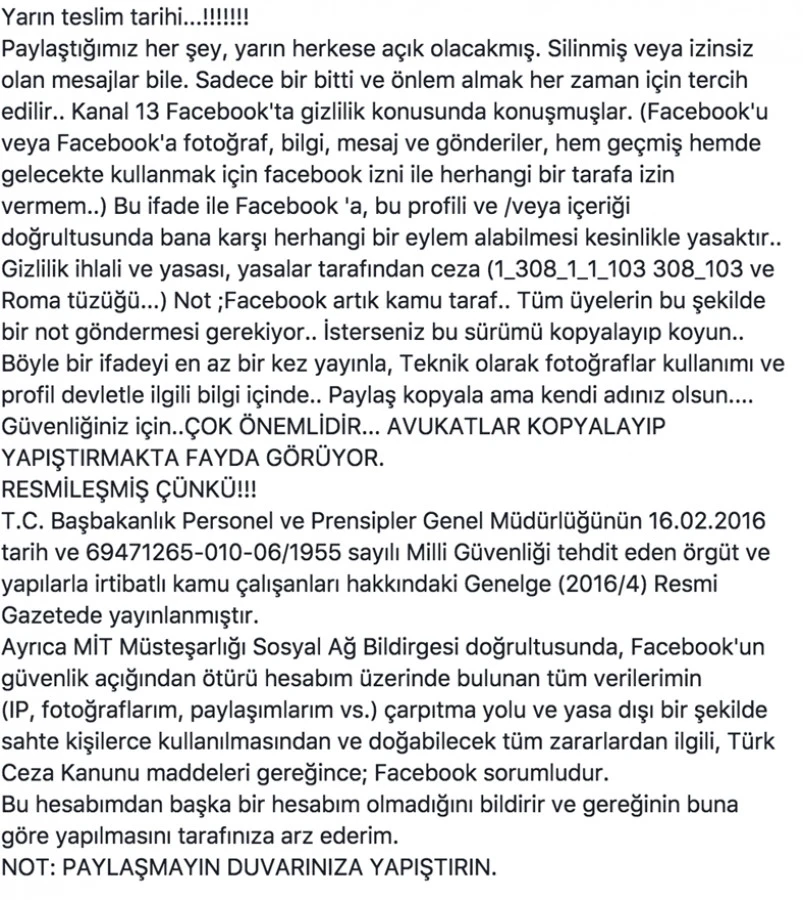 Facebook’ta 'Resmileşti dikkat!' ve 'Yarın teslim tarihi...' yalanı!