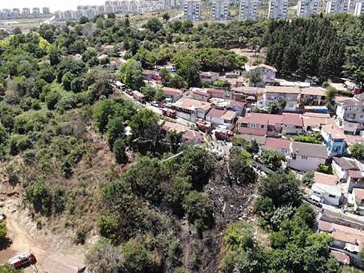 Son dakika haberi: İstanbul Çatalca'da ağaçlık alanda yangın