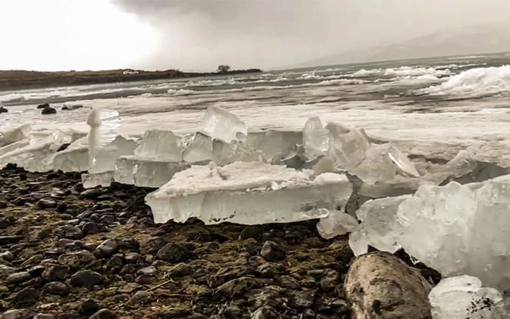 Çıldır, kristal göle döndü