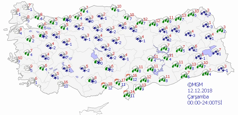 İstanbul'da kar yağışı başladı
