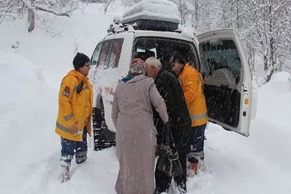 112 Acil&#039;in kara kış mesaisi