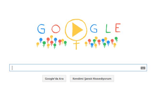 Google&#039;dan Dünya Kadınlar Günü 2014 Logosu, Dünya Kadınlar Günü mesajları,