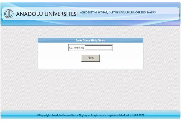 AÖF sınav sonucu ve tüm ayrıntılar