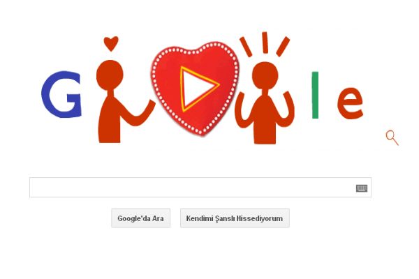 Google'dan Sevgililer Günü'ne özel doodle