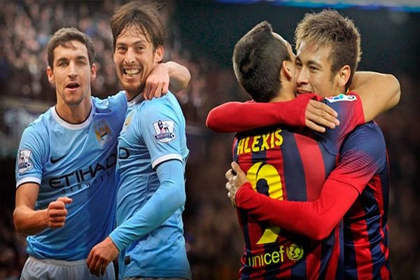 Manchester City Barcelona maçı ilk yarı özet ve golleri