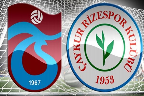 Çaykur Rizespor-Trabzonspor ilk yarı sonucu