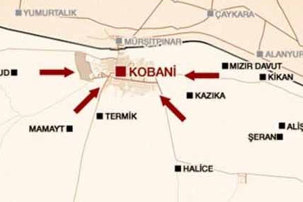 ABD savaş uçakları, Kobani&#039;deki IŞİD mevzilerini bombaladı