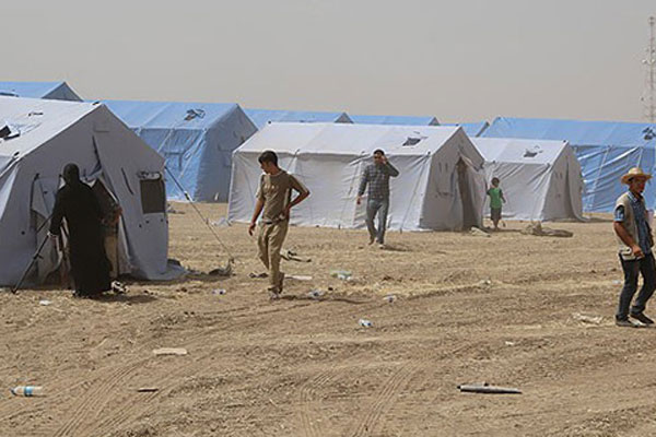 Musul&#039;dan kaçanlar için çadır kuruluyor