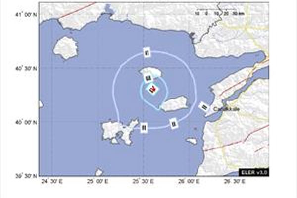 Çanakkale&#039;de deprem