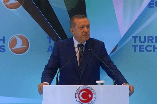 Erdoğan THY'nin tesis açılışında konuştu