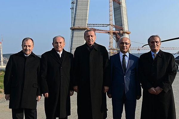 Başbakan Erdoğan, üçüncü köprüyü inceledi