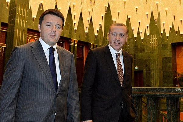 Erdoğan Renzi'yi kabul etti
