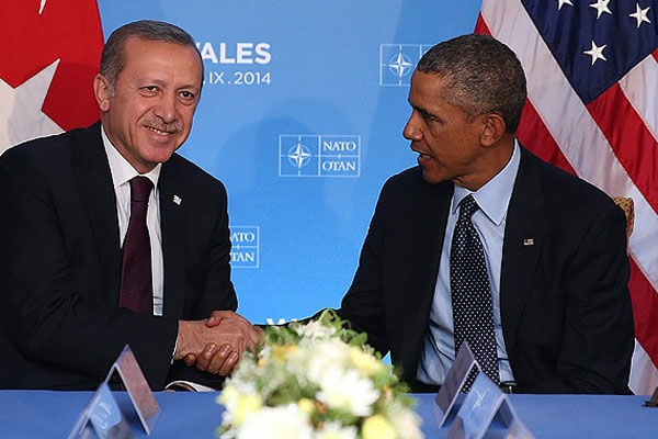 Cumhurbaşkanı Erdoğan, Obama ile görüşüyor